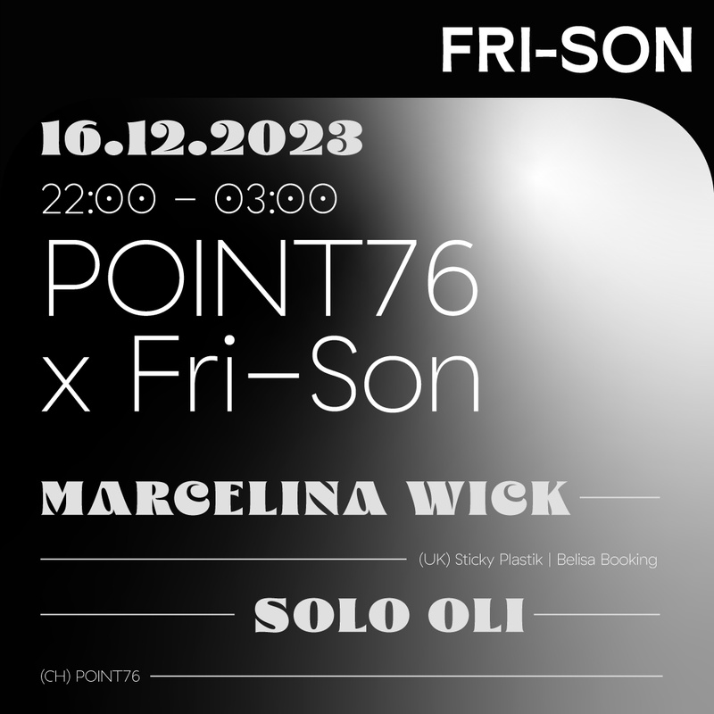 POINT76 w/ MARCELINA WICK (UK)