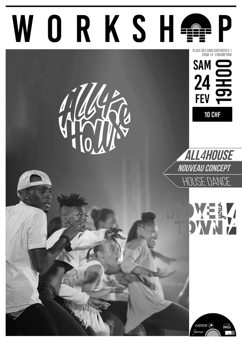 Festival Groove'n'Move : All4House suivi d’une soirée clubbing