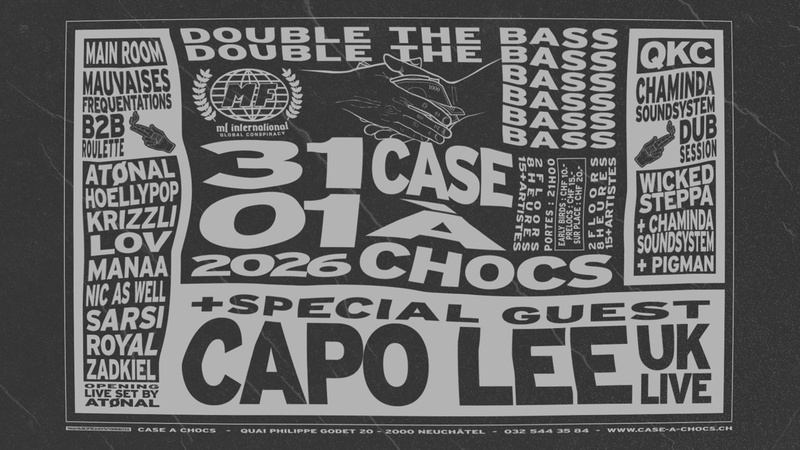 DOUBLE THE BASS : Mauvaises Fréquentations X Chaminda Soundsystem