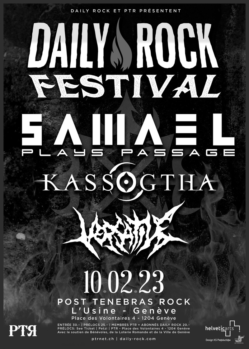 DAILY ROCK FESTIVAL / Samael + Kassogtha + Versatile + Carcariass